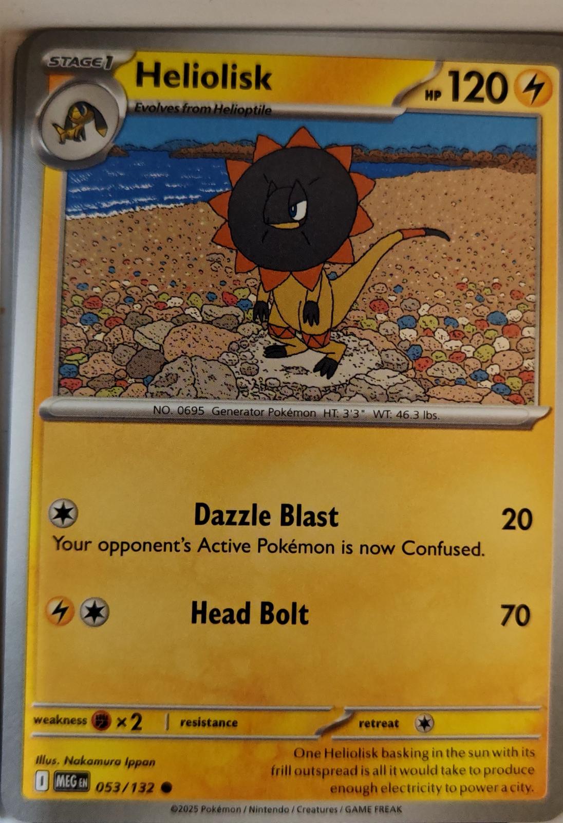 Heliolisk - 053/132 - - MEGA EVOLUTION - Pokemon - Common | AA07-11