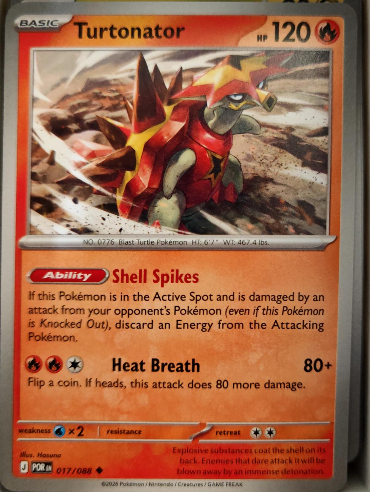 Turtonator - 017/088 - - PERFECT ORDER - Pokemon - Uncommon | AA09-97