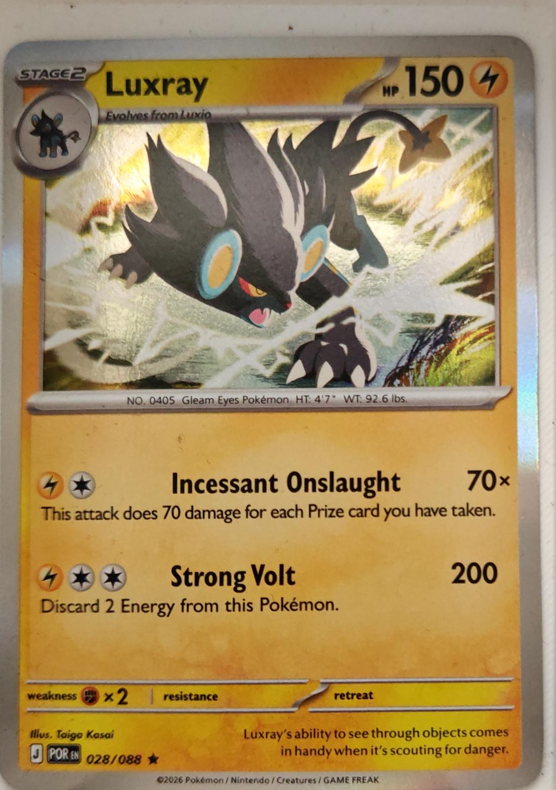 Luxray - 028/088 - Holo - PERFECT ORDER - Pokemon - Rare | AA13-1