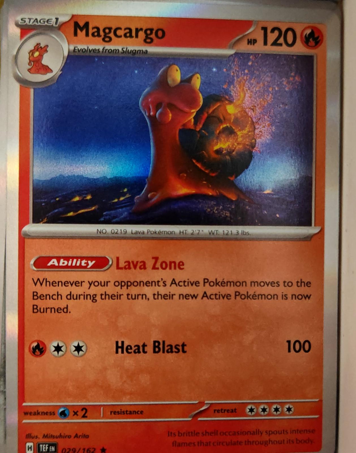Magcargo - 029/162 - Holo - TEMPORAL FORCES - Pokemon - Rare | AA38-12