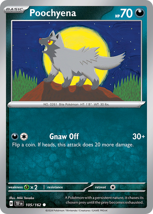 Poochyena - 105/162 - - TEMPORAL FORCES - Pokemon - Common | AA36-1