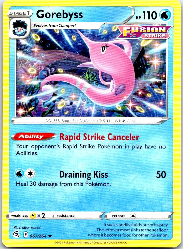 Gorebyss - 067/264 - - FUSION STRIKE - Pokemon - Rare | AB40-37