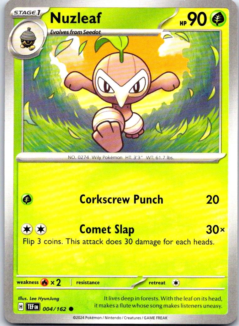 Nuzleaf - 004/162 - - TEMPORAL FORCES - Pokemon - Common | AB27-32