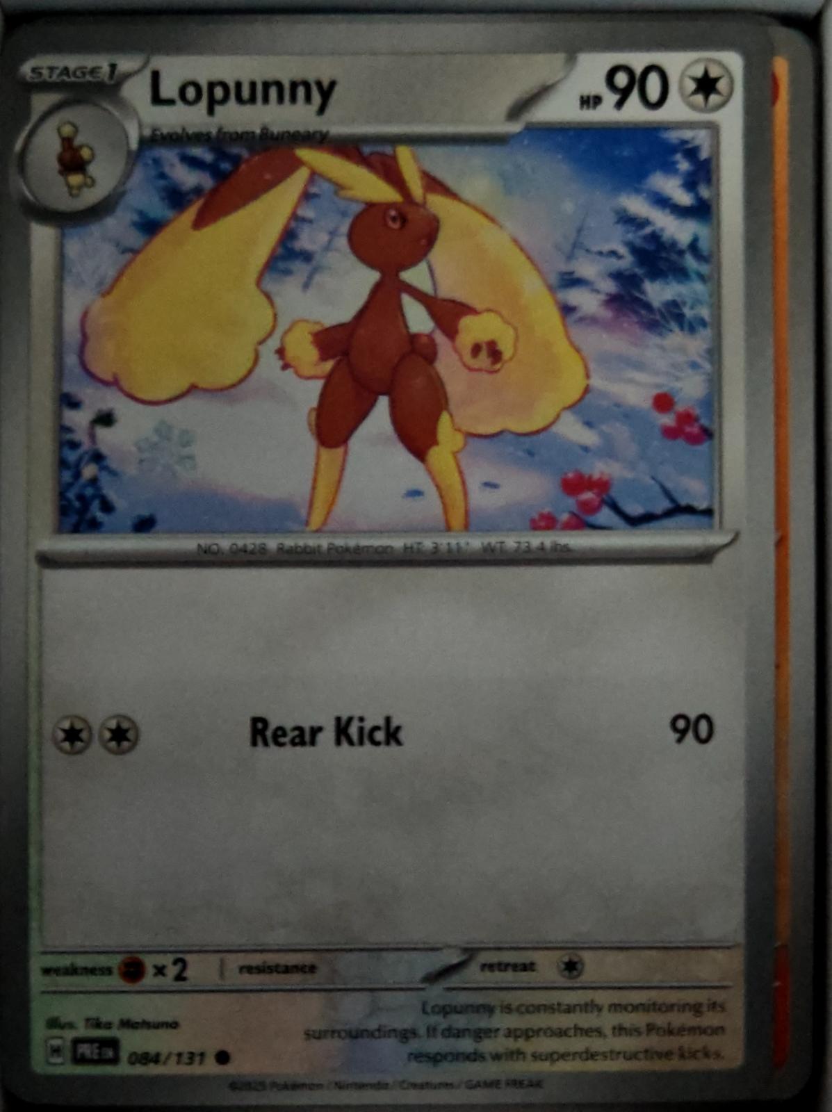 Lopunny - 084/131 - - PRISMATIC EVOLUTIONS - Pokemon - Common | AA50-47