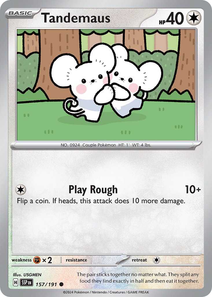 Tandemaus - 157/191 - - SURGING SPARKS - Pokemon - Common | AA48-5