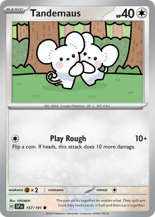 Tandemaus - 157/191 - - SURGING SPARKS - Pokemon - Common | AA51-4