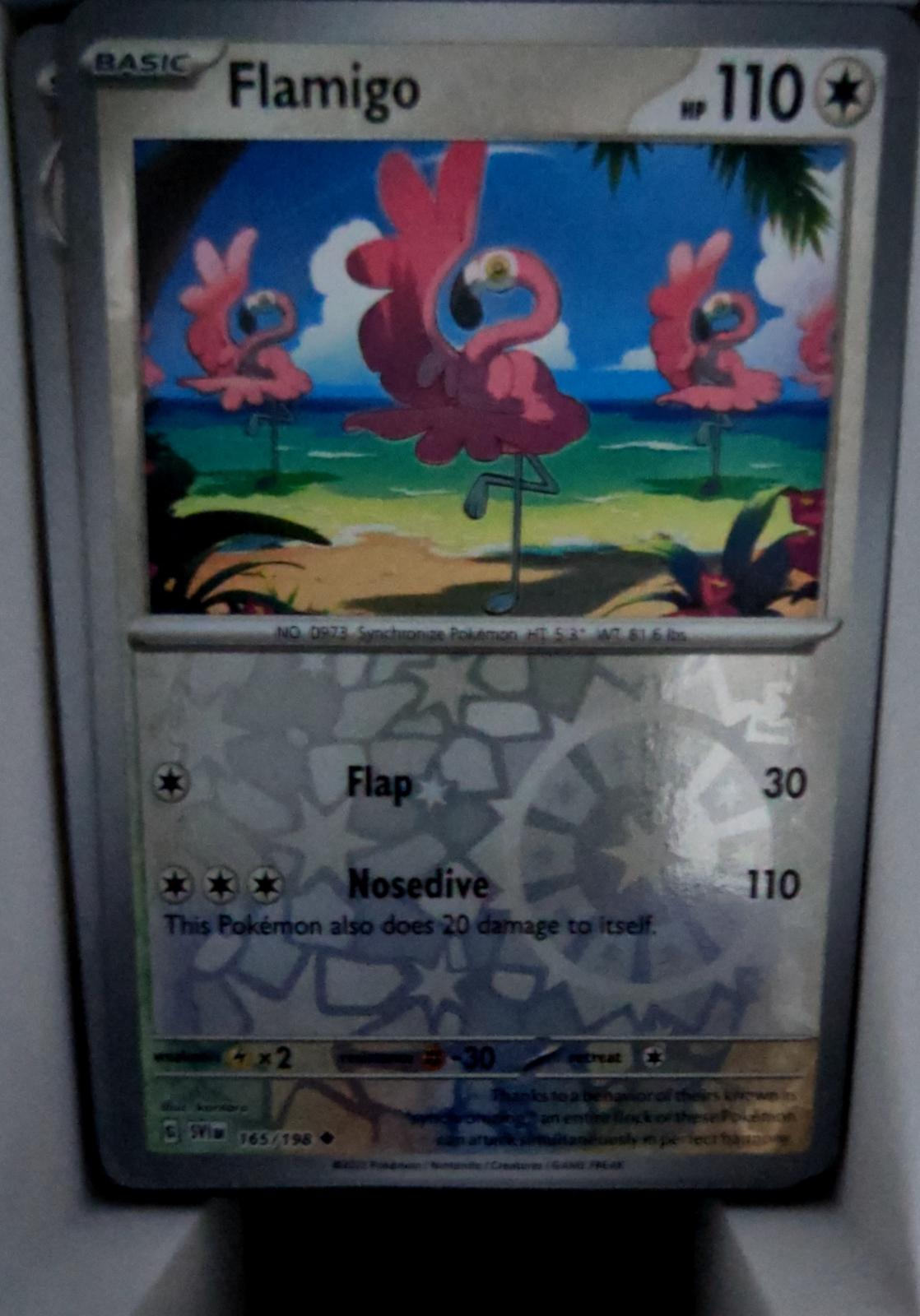 Flamigo - 165/198 - Reverse Holo - SCARLET & VIOLET - Pokemon - | AA49-64