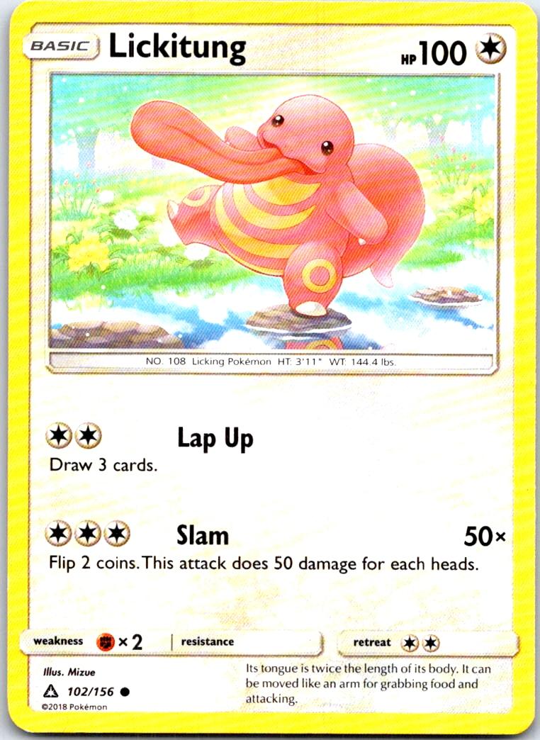 Lickitung - 102/156 - - ULTRA PRISM - Pokemon - Common | AB61-45