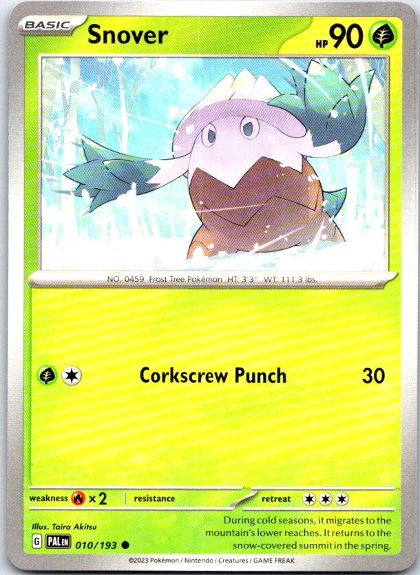 Snover - 010/193 - - PALDEA EVOLVED - Pokemon - Common | AC07-10