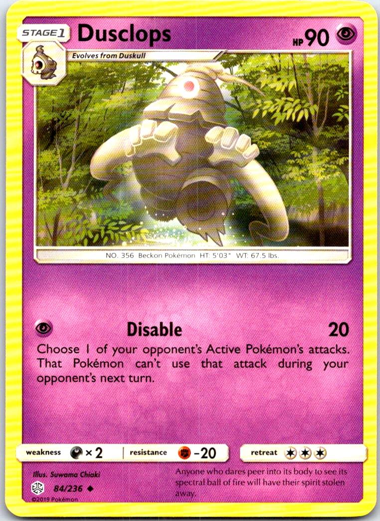 Dusclops - 84/236 - - COSMIC ECLIPSE - Pokemon - Uncommon | AB65-32