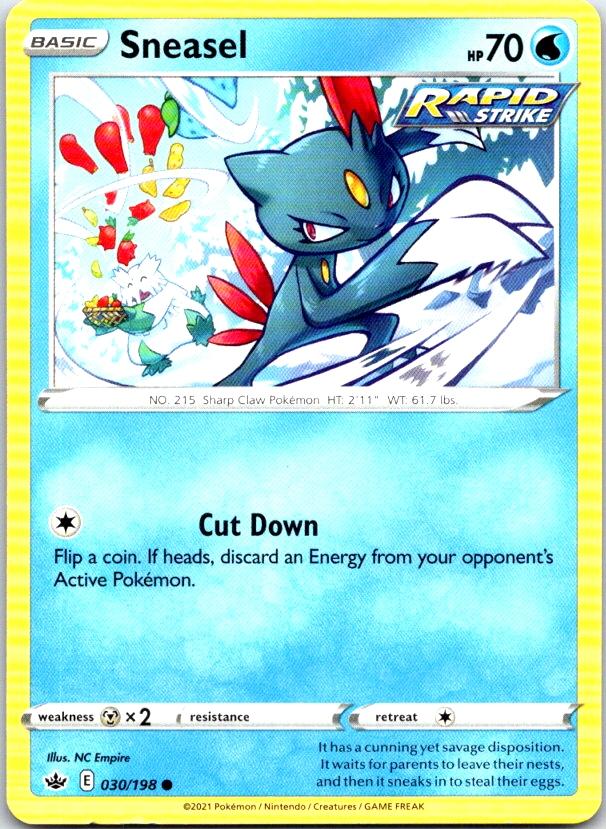 Sneasel - 030/198 - - CHILLING REIGN - Pokemon - Common | AC17-3