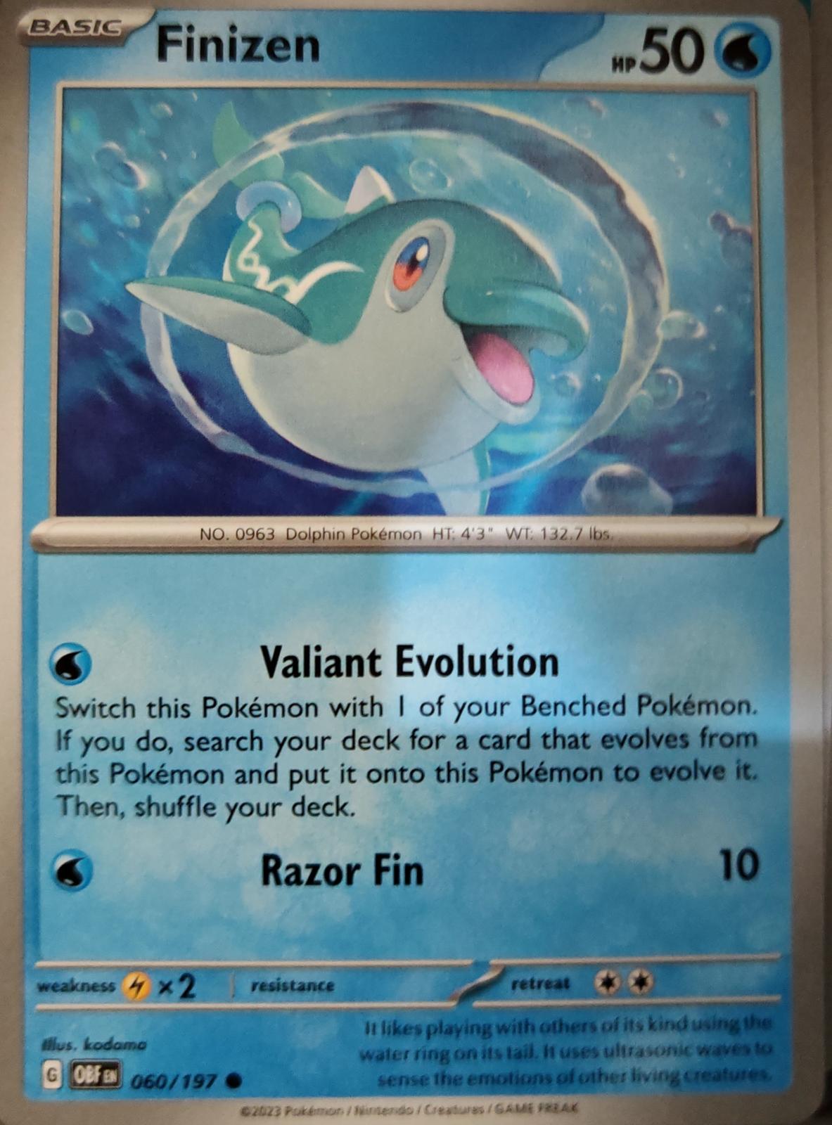 Finizen - 060/197 - - OBSIDIAN FLAMES - Pokemon - Common | AA05-45