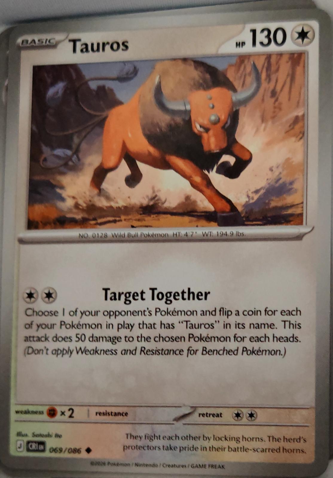 Tauros - 069/086 - - CHAOS RISING - Pokemon - Uncommon | AA47-5