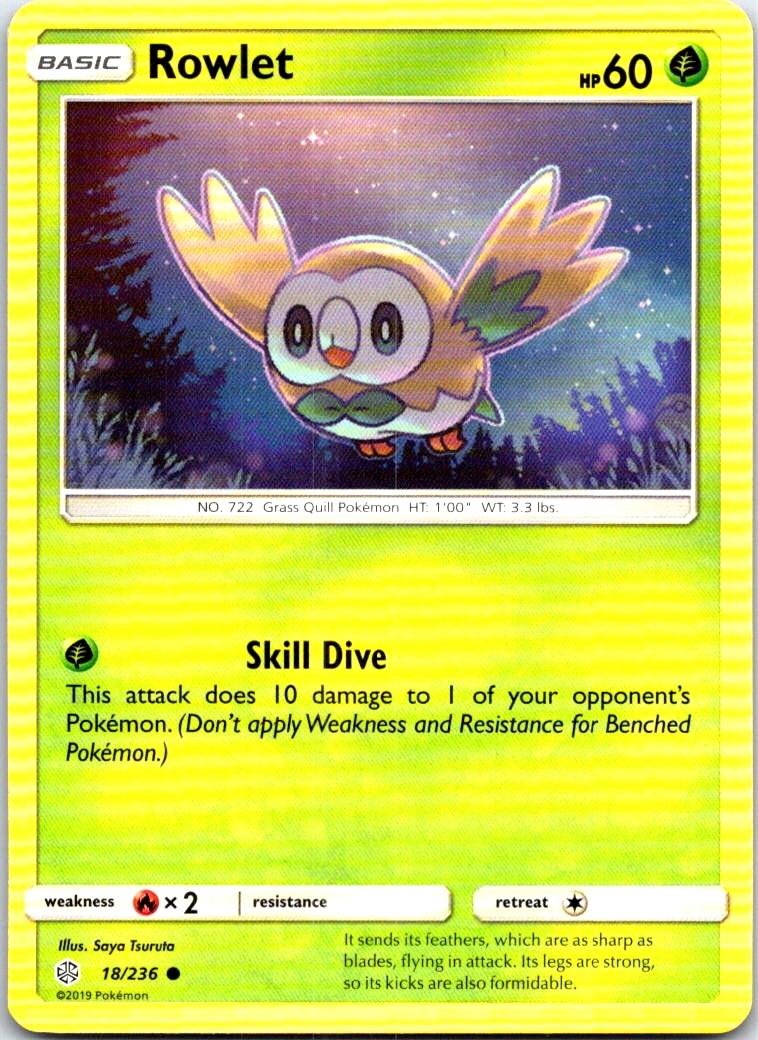 Rowlet - 18/236 - - COSMIC ECLIPSE - Pokemon - Common | AB65-48