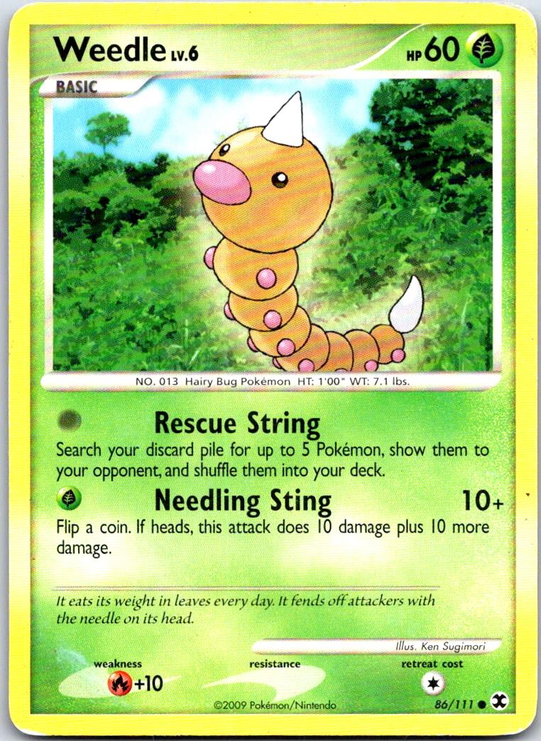 Weedle - 86/111 - - RISING RIVALS - Pokemon - Common | AB12-17