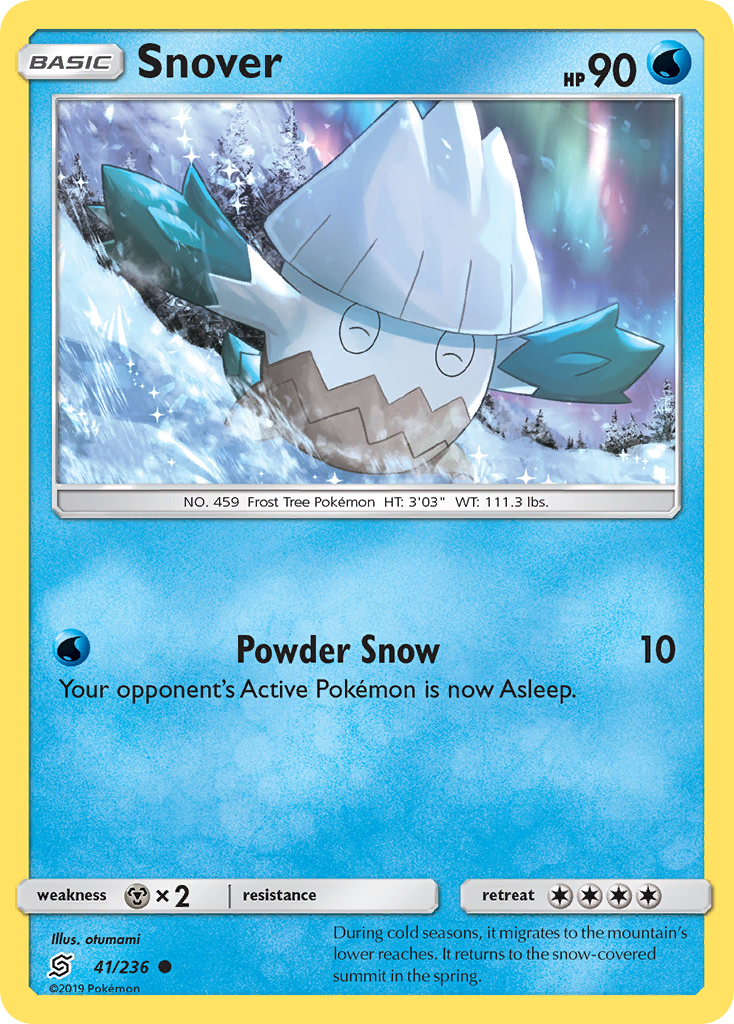 Snover - 41/236 - - UNIFIED MINDS - Pokemon - Common | AA66-31