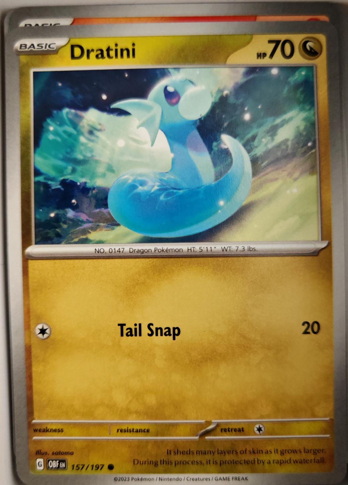 Dratini - 157/197 - - OBSIDIAN FLAMES - Pokemon - Common | AA05-95