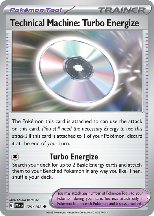 Technical Machine: Turbo Energize - 179/182 - - PARADOX RIFT - Pokemon - | AA41-84