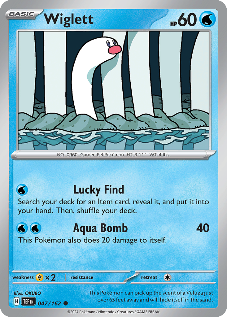 Wiglett - 047/162 - - TEMPORAL FORCES - Pokemon - Common | AA39-51