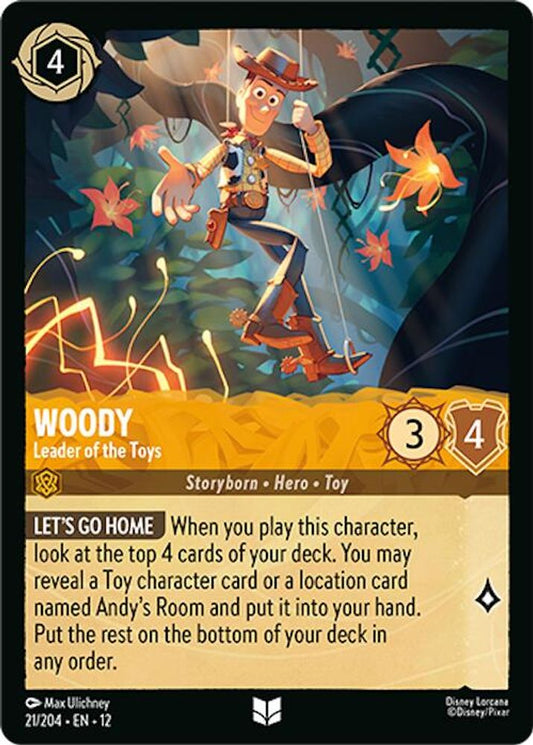 Woody - Leader of the Toys - 21/204 - - WILDS UNKNOWN - Lorcana - | LAA01-62