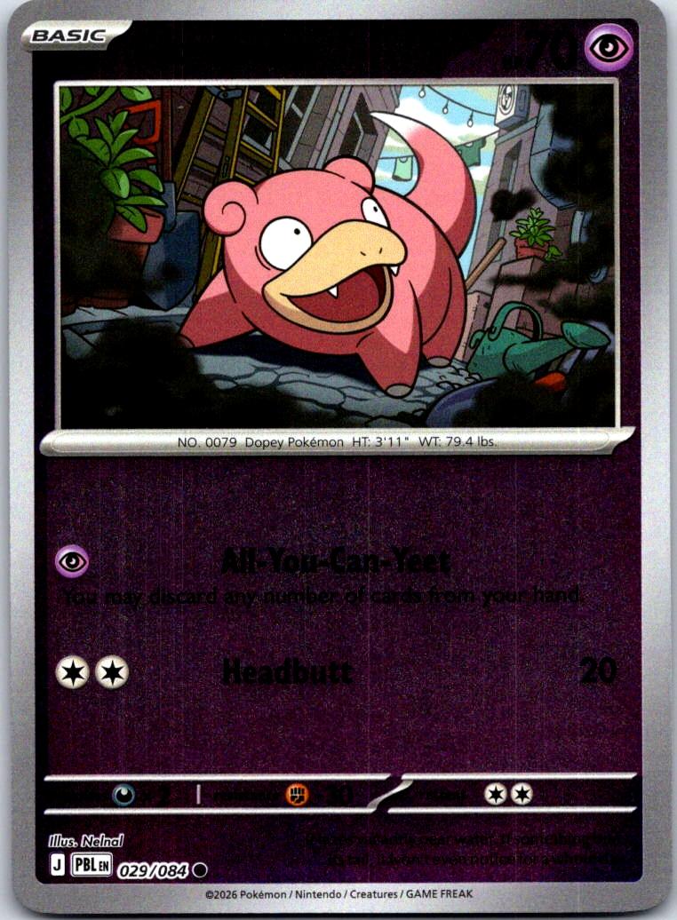 Slowpoke - 029/084 - - PITCH BLACK - Pokemon - Common | AA127-14
