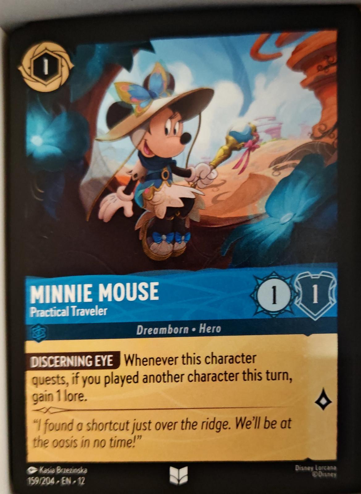 Minnie Mouse - Practical Traveler - 159/204 - - WILDS UNKNOWN - Lorcana - | LAA01-73