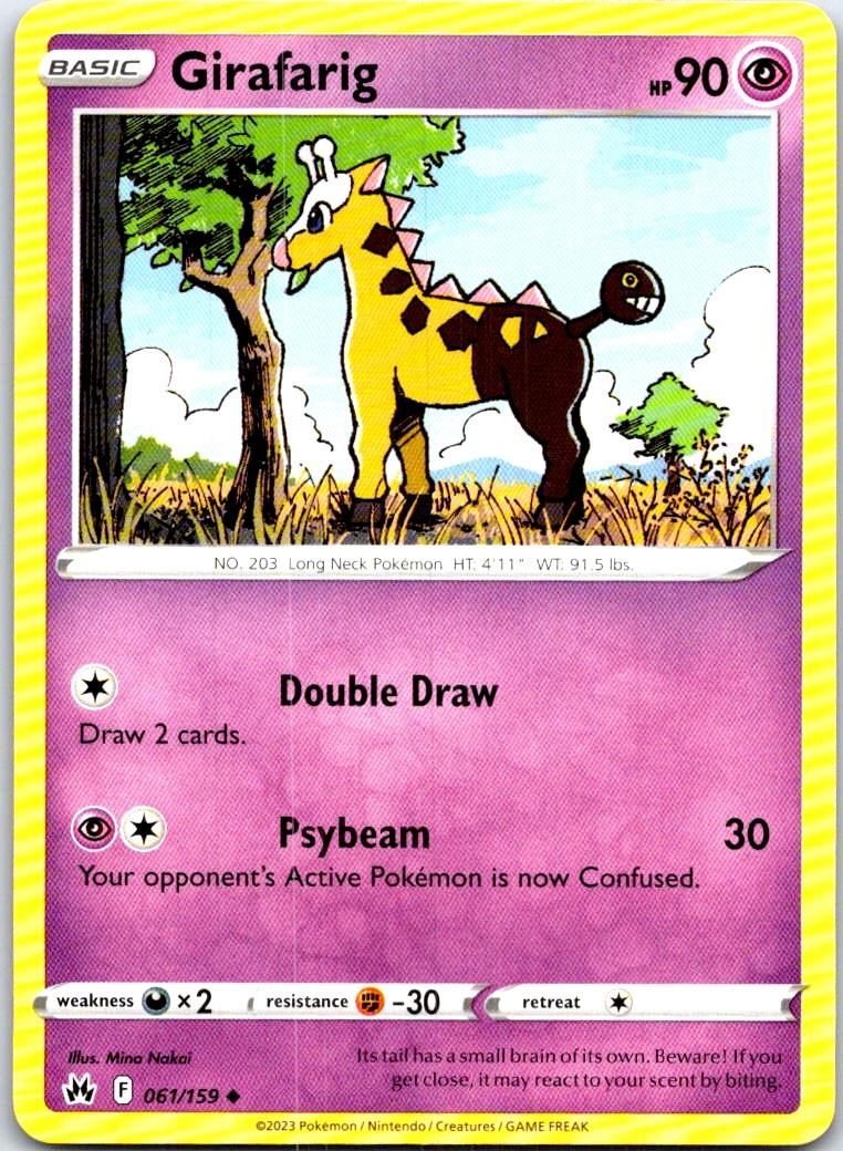Girafarig - 061/159 - - CROWN ZENITH - Pokemon - Uncommon | AB53-29