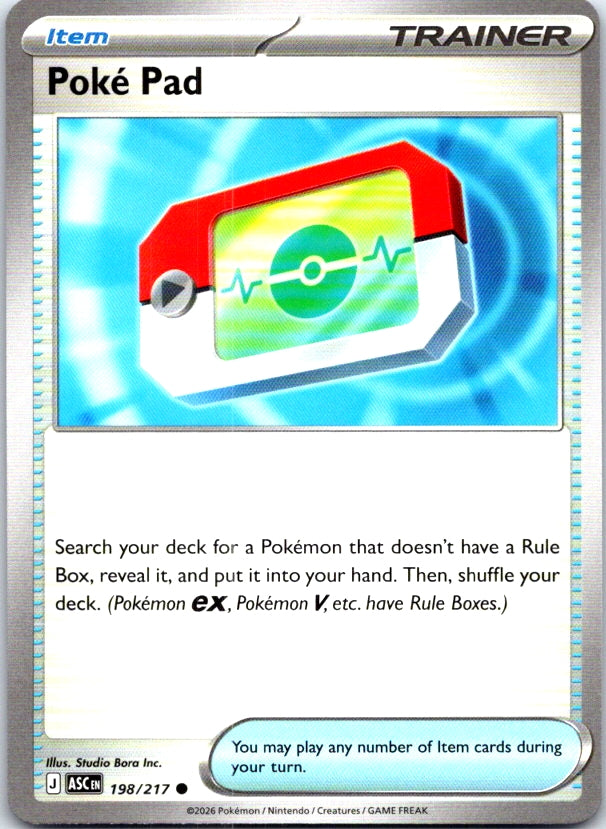 Poke Pad - 198/217 - - ASCENDED HEROES - Pokemon - Common | AC22-49