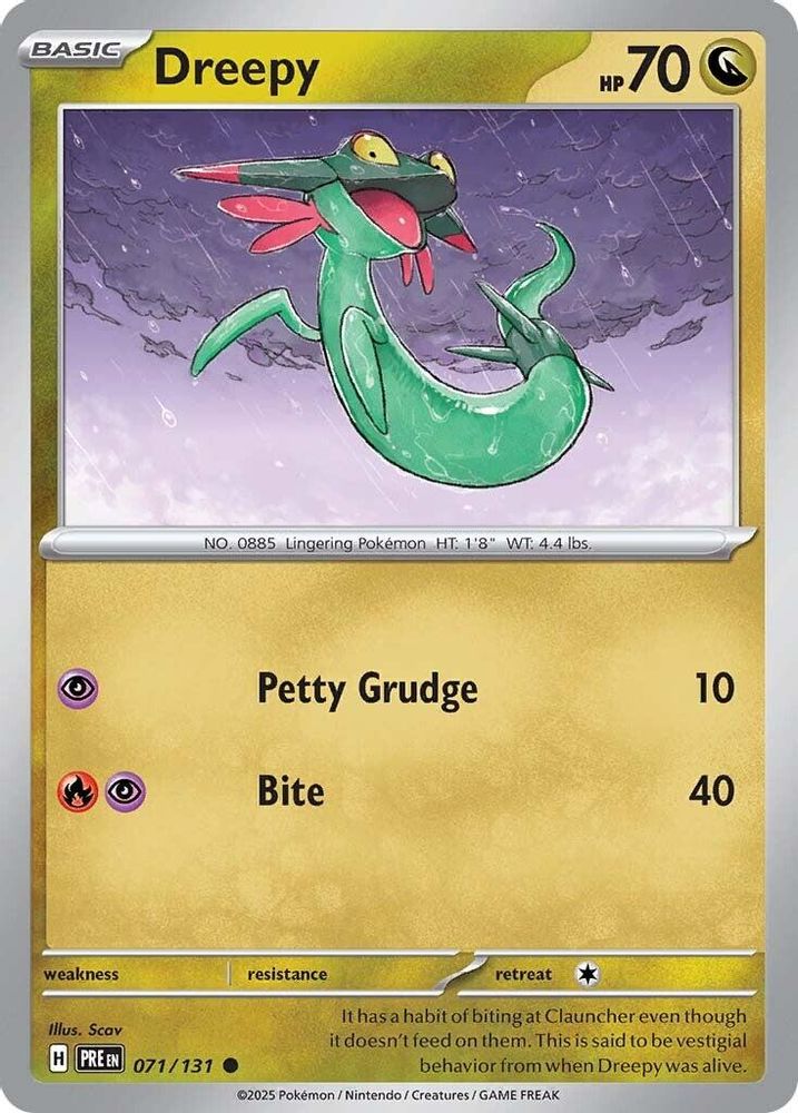 Dreepy - 071/131 - - PRISMATIC EVOLUTIONS - Pokemon - Common | AA27-70