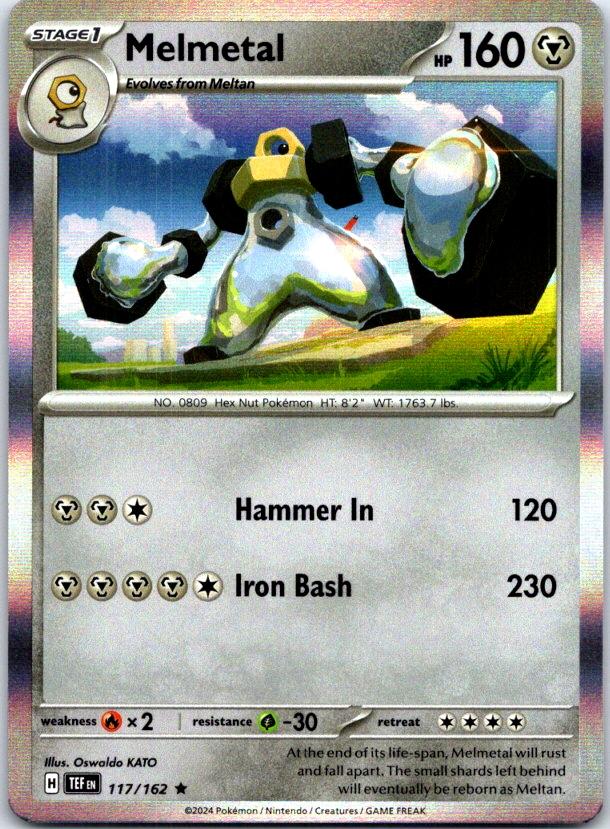Melmetal - 117/162 - Holo - TEMPORAL FORCES - Pokemon - Rare | AC12-7