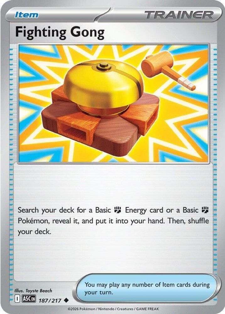 Fighting Gong - 187/217 - - ASCENDED HEROES - Pokemon - Uncommon | AA40-48