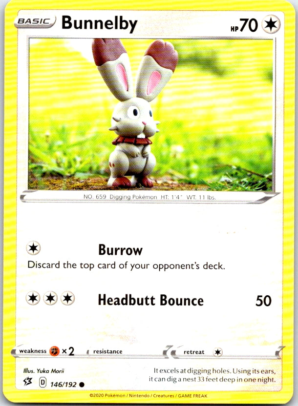 Bunnelby - 146/192 - - REBEL CLASH - Pokemon - Common | AC13-15