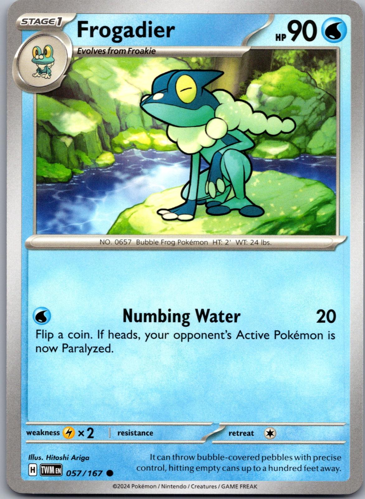 Frogadier - 057/167 - - TWILIGHT MASQUERADE - Pokemon - Common | AA79-46