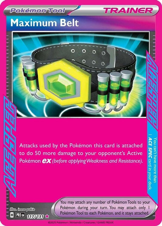 Maximum Belt - 117/131 - Holo - PRISMATIC EVOLUTIONS - Pokemon - | AA29-1