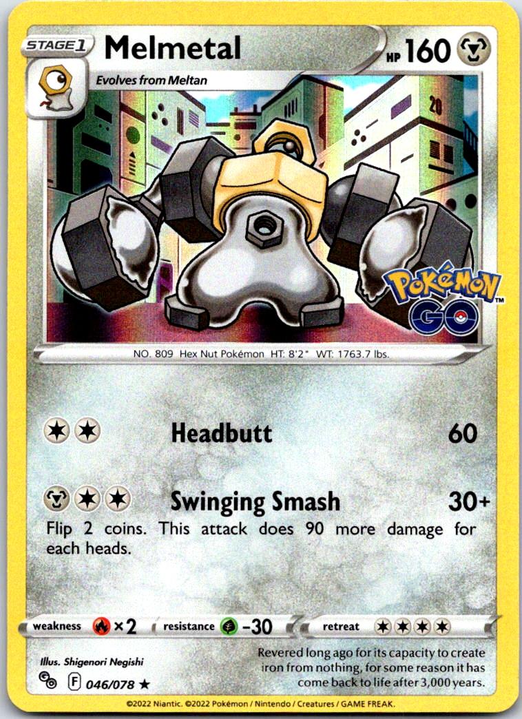 Melmetal - 046/078 - Holo - POKEMON GO - Pokemon - Rare | AA120-5