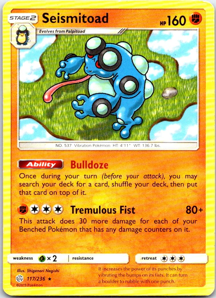 Seismitoad - 117/236 - - COSMIC ECLIPSE - Pokemon - Rare | AB82-23