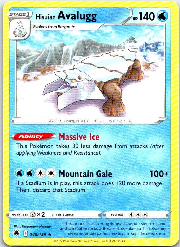 Hisuian Avalugg - 048/189 - - ASTRAL RADIANCE - Pokemon - Rare | AC09-12