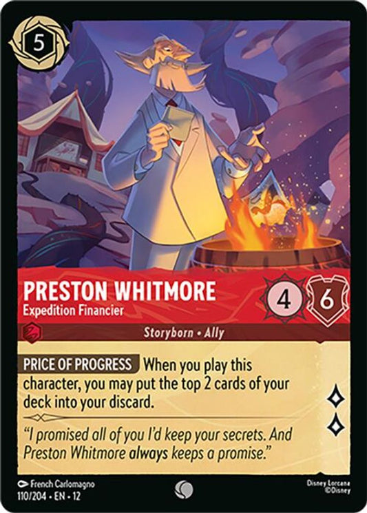 Preston Whitmore - Expedition Financier - 110/204 - - WILDS UNKNOWN - Lorcana - | LAA03-54