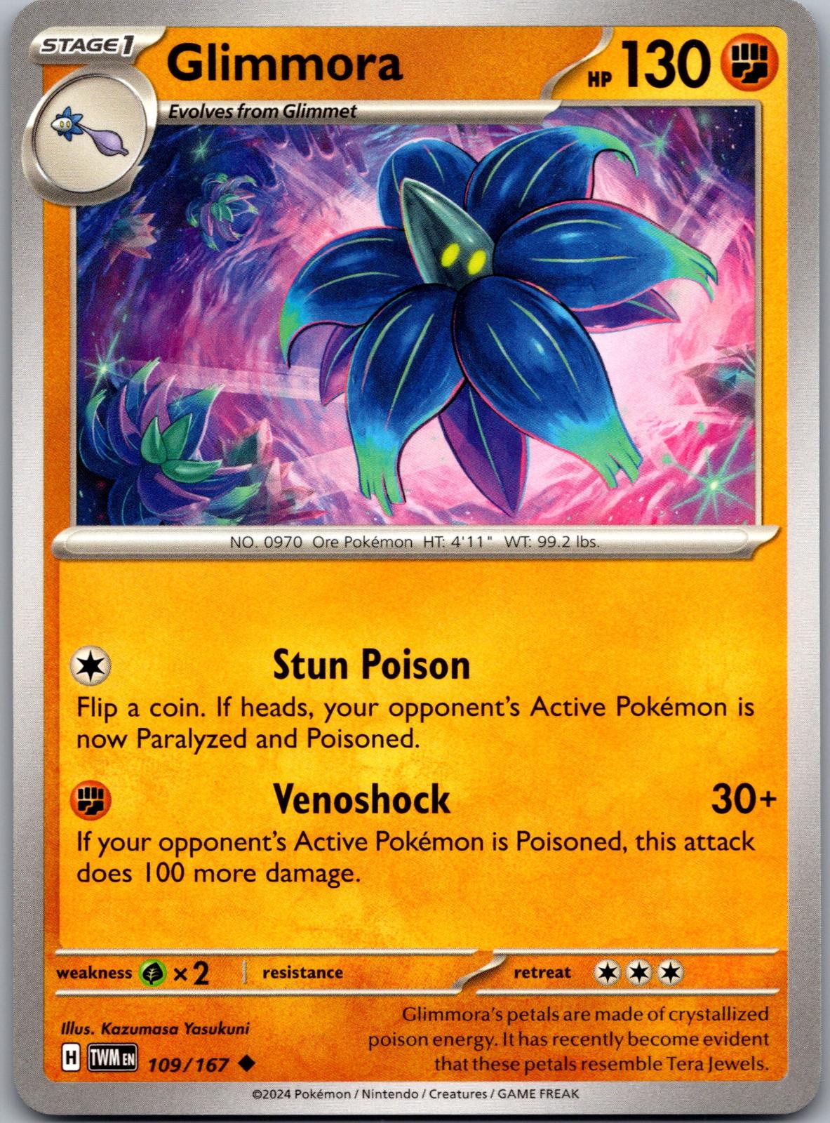 Glimmora - 109/167 - - TWILIGHT MASQUERADE - Pokemon - Uncommon | AA86-37