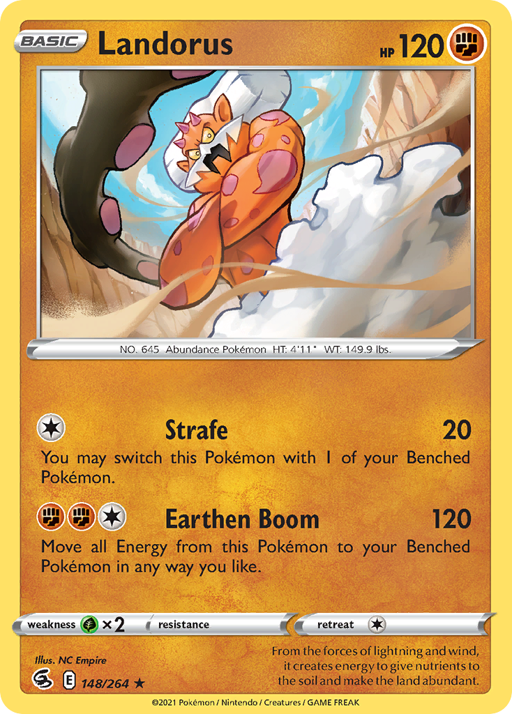 Landorus - 148/264 - Holo - FUSION STRIKE - Pokemon - Rare | AA72-48