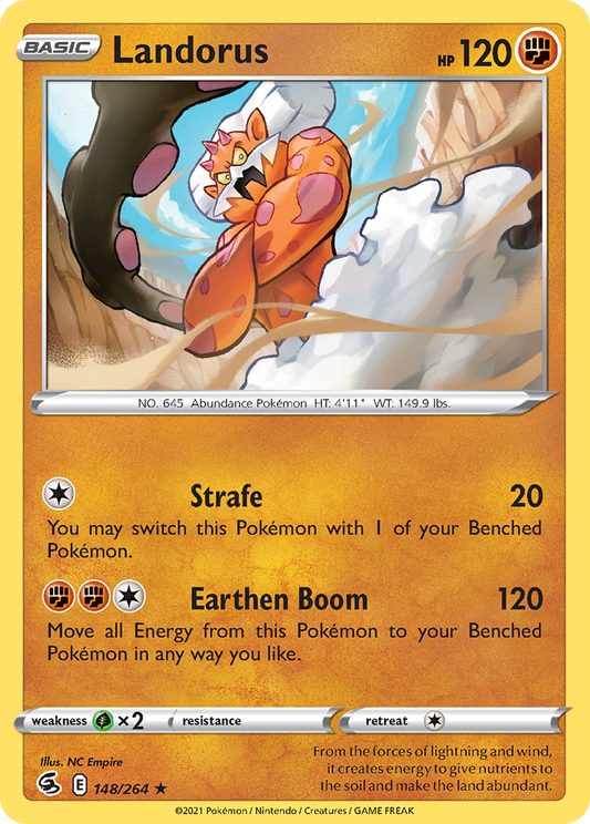 Landorus - 148/264 - Holo - FUSION STRIKE - Pokemon - Rare | AA72-48