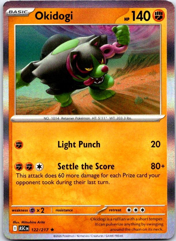 Okidogi - 122/217 - Holo - ASCENDED HEROES - Pokemon - Rare | AC25-15