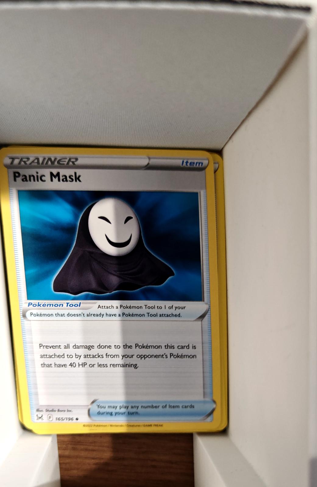 Panic Mask - 165/196 - - LOST ORIGIN - Pokemon - Uncommon | AA70-27
