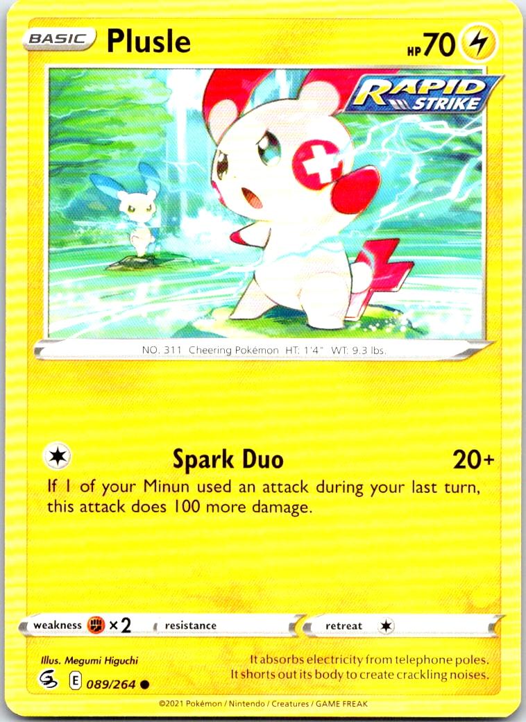 Plusle - 089/264 - - FUSION STRIKE - Pokemon - Common | AB34-5