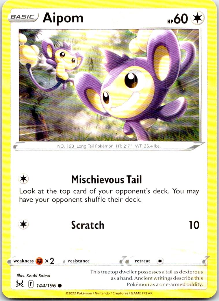 Aipom - 144/196 - - LOST ORIGIN - Pokemon - Common | AB91-6