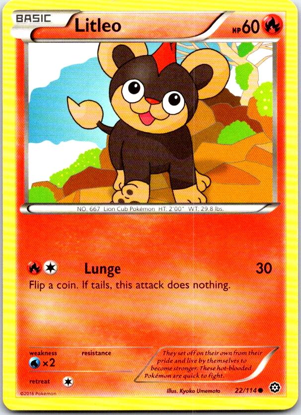 Litleo - 22/114 - - STEAM SIEGE - Pokemon - Common | AC19-44