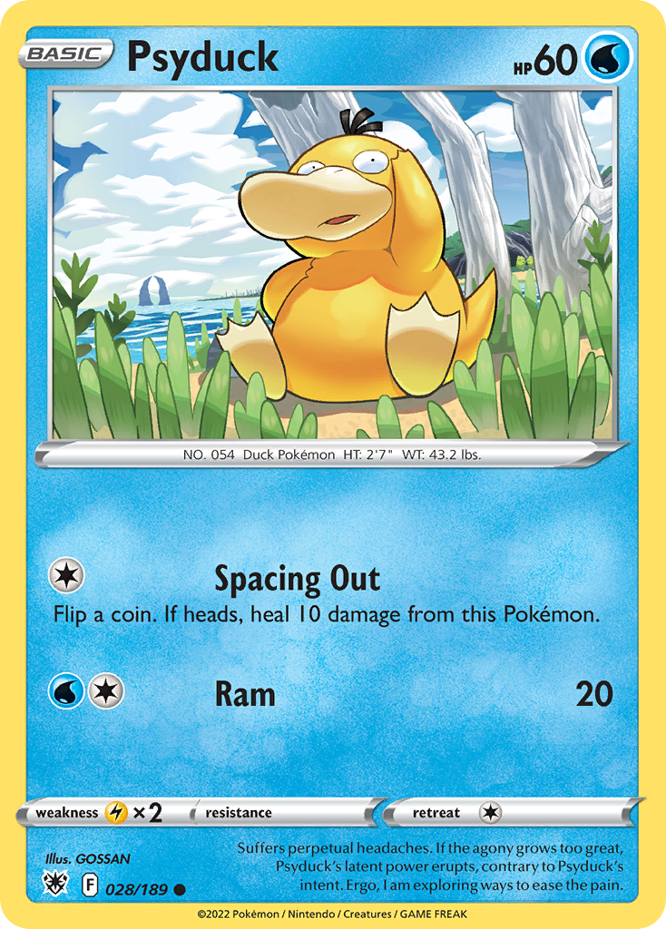 Psyduck - 028/189 - - ASTRAL RADIANCE - Pokemon - Common | AA21-23