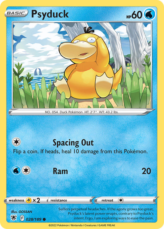 Psyduck - 028/189 - - ASTRAL RADIANCE - Pokemon - Common | AA21-23