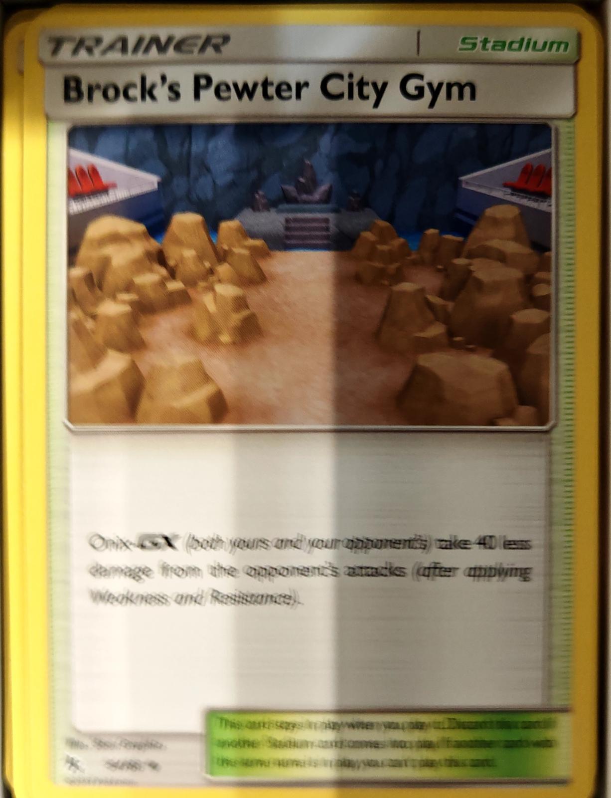 Brock's Pewter City Gym - 54/68 - - HIDDEN FATES - Pokemon - Uncommon | AA70-47