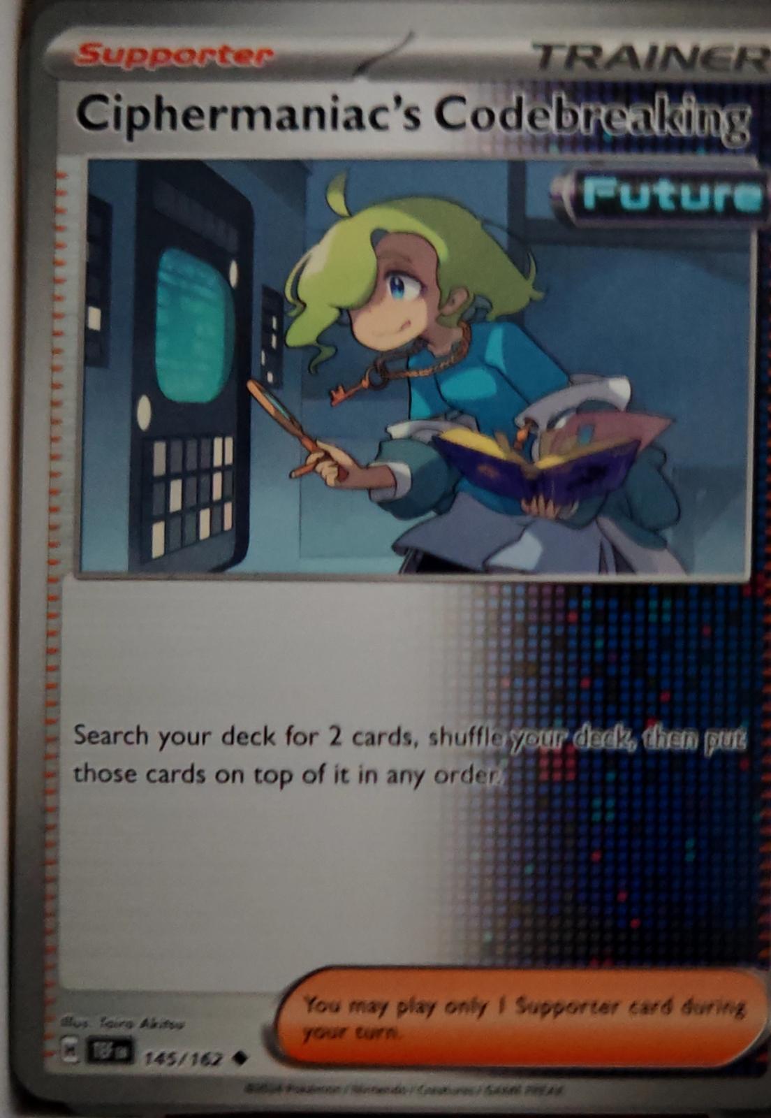 Ciphermaniac's Codebreaking - 145/162 - - TEMPORAL FORCES - Pokemon - | AA41-78